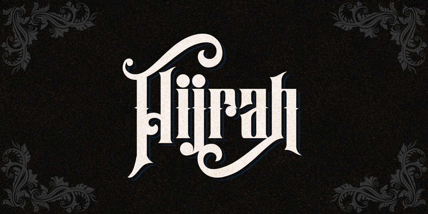 Przykład czcionki Hijrah